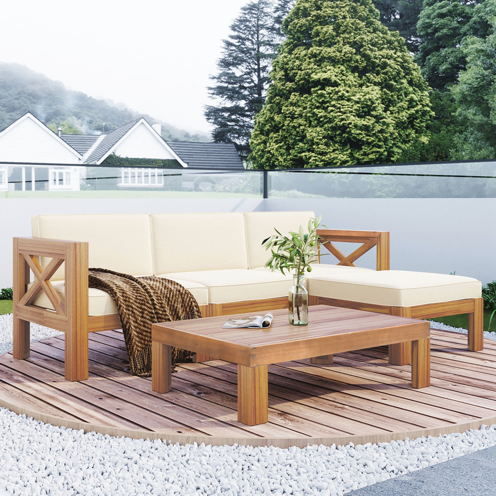 Gracie Oaks Collena Person Outdoor Seating Group With Cushions